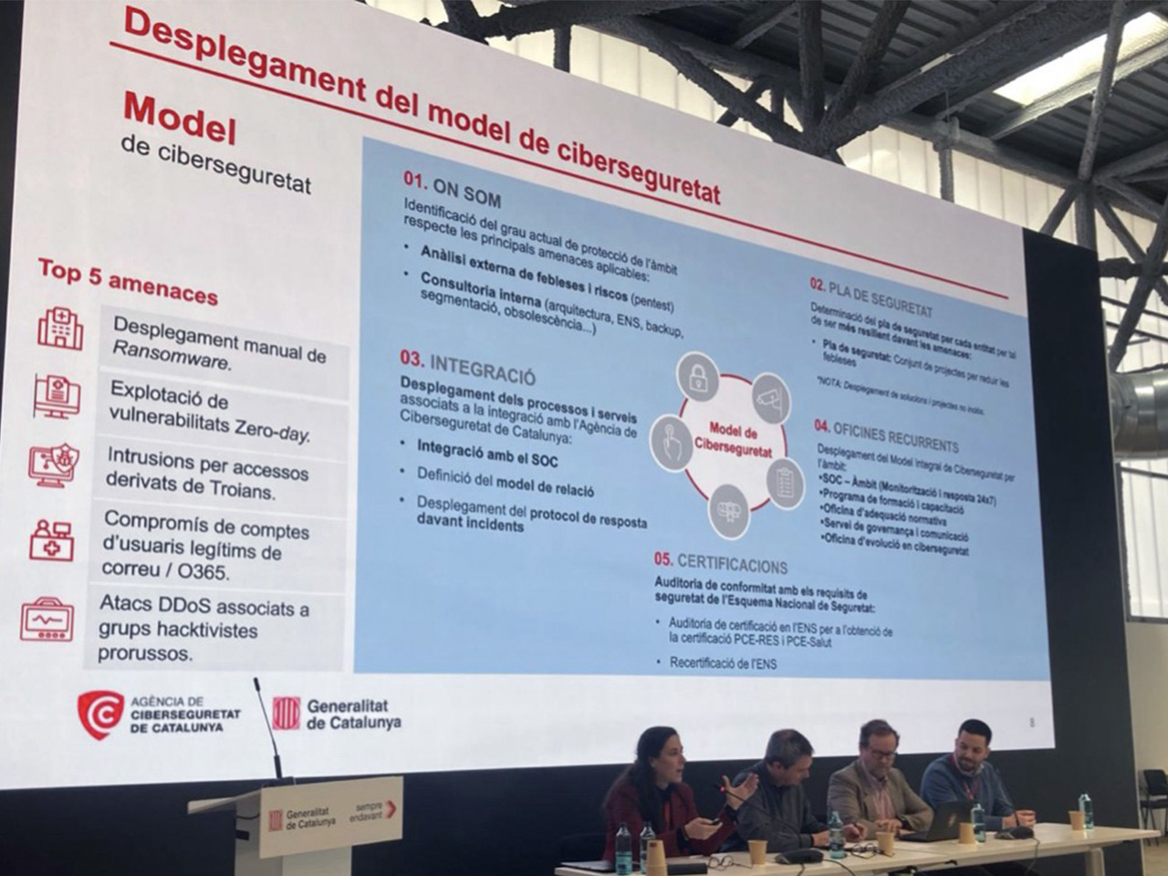 Ponents durant la Jornada de Ciberseguretat i estratègia digital del Sistema Nacional de Salut