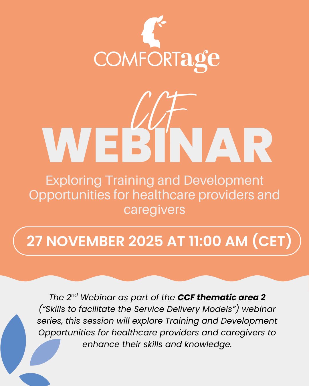CCF webinar: ‘Exploring training and development opportunities for healthcare providers and caregivers’