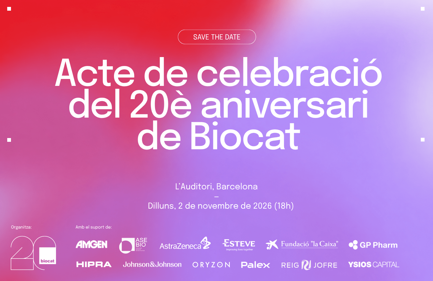 20è Aniversari de Biocat